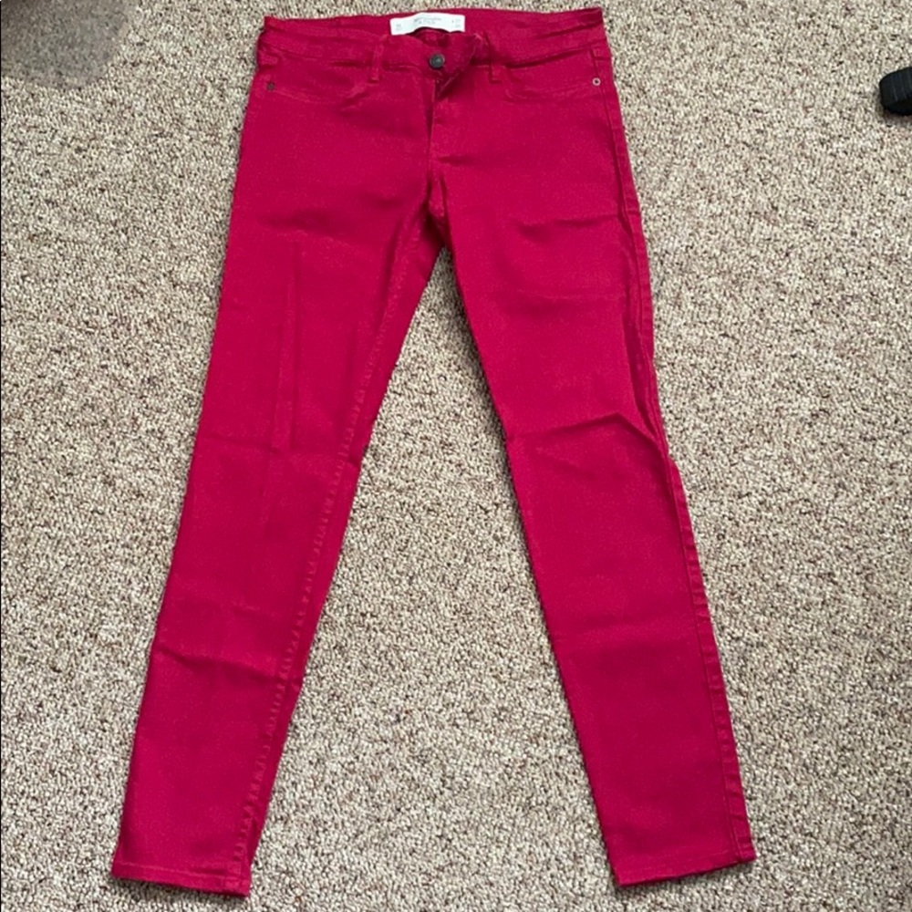 Abercrombie & Fitch Pink Skinny Jeans